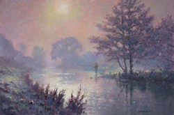 Frost and Mist by James Preston - Original Painting on Stretched Canvas sized 30x20 inches. Available from Whitewall Galleries